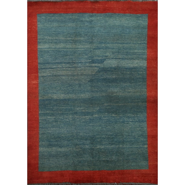 11' 11 x 17' 8 Light Grey/Blue Modern Chobi Handmade Gabbeh Rug ft Wool 11' 11 x 17' 8 Light Grey/Blue Modern Chobi Handmade Gabbeh Rug ft Wool